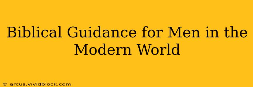 Biblical Guidance for Men in the Modern World