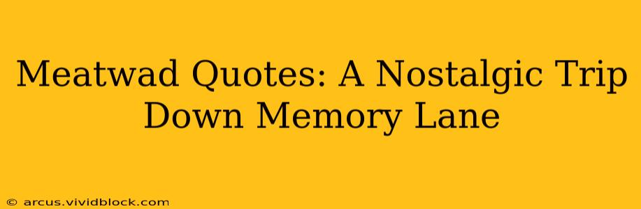 Meatwad Quotes: A Nostalgic Trip Down Memory Lane