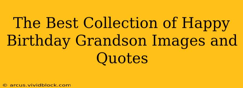The Best Collection of Happy Birthday Grandson Images and Quotes